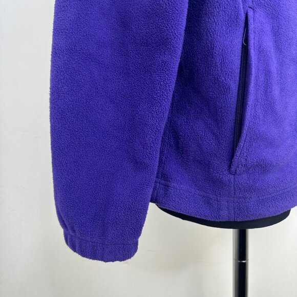 COLUMBIA Full Zip-Up Fleece Women's L Purple Lightweight‎ Jacket w/Zip Pockets - Picture 5 of 14